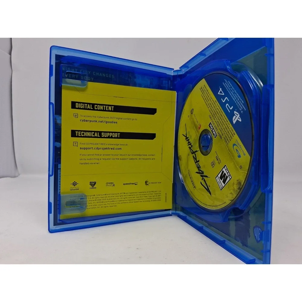 Cyberpunk 2077 Sony PlayStation 4 PS4, 2020) No Manual